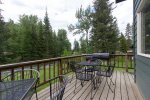 large rear deck with fantastic views of the river